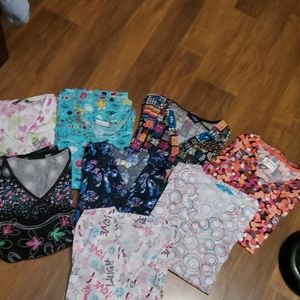Nursing scrubs tops